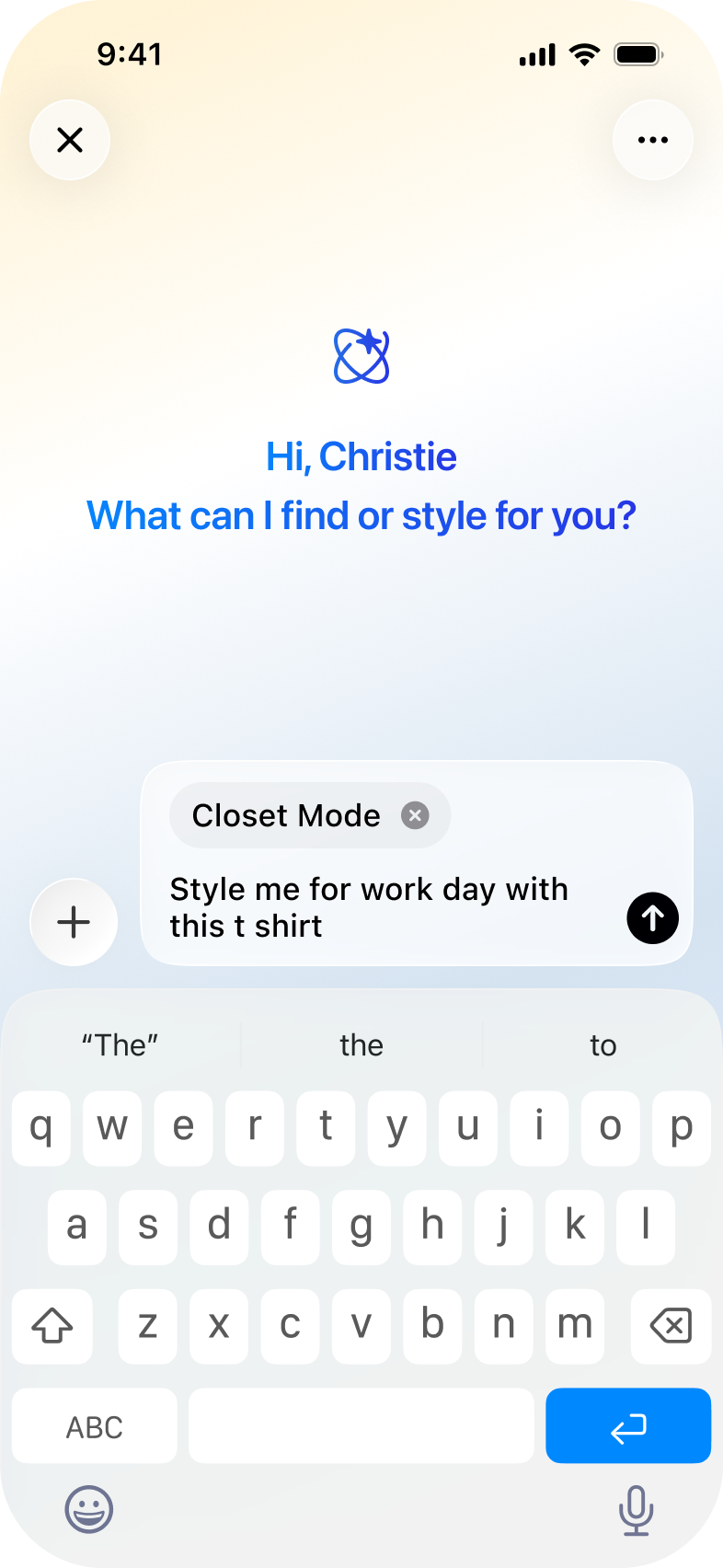 AI Assistant Screen